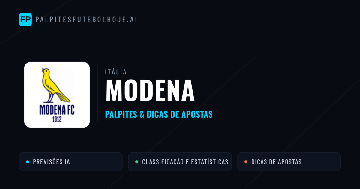 Modena Palpites & Estatísticas