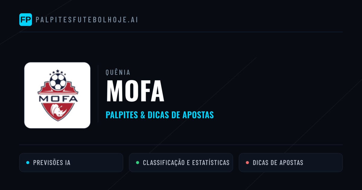 MOFA Palpites & Estatísticas