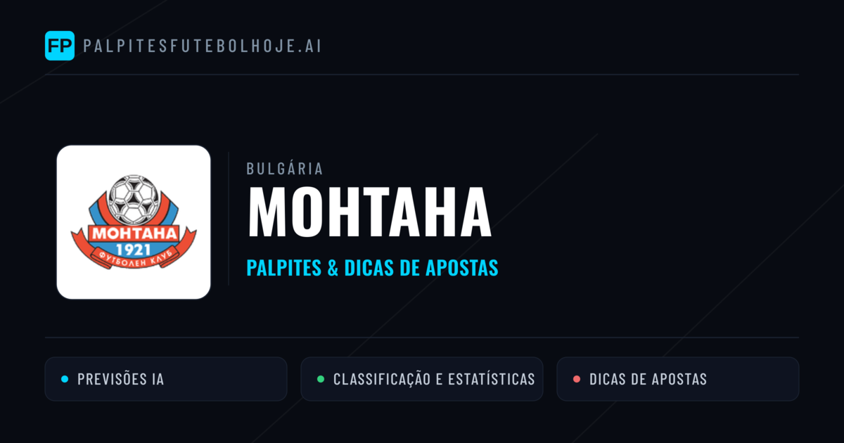 Монтана Palpites & Estatísticas
