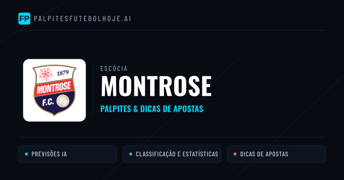 Montrose Palpites & Estatísticas