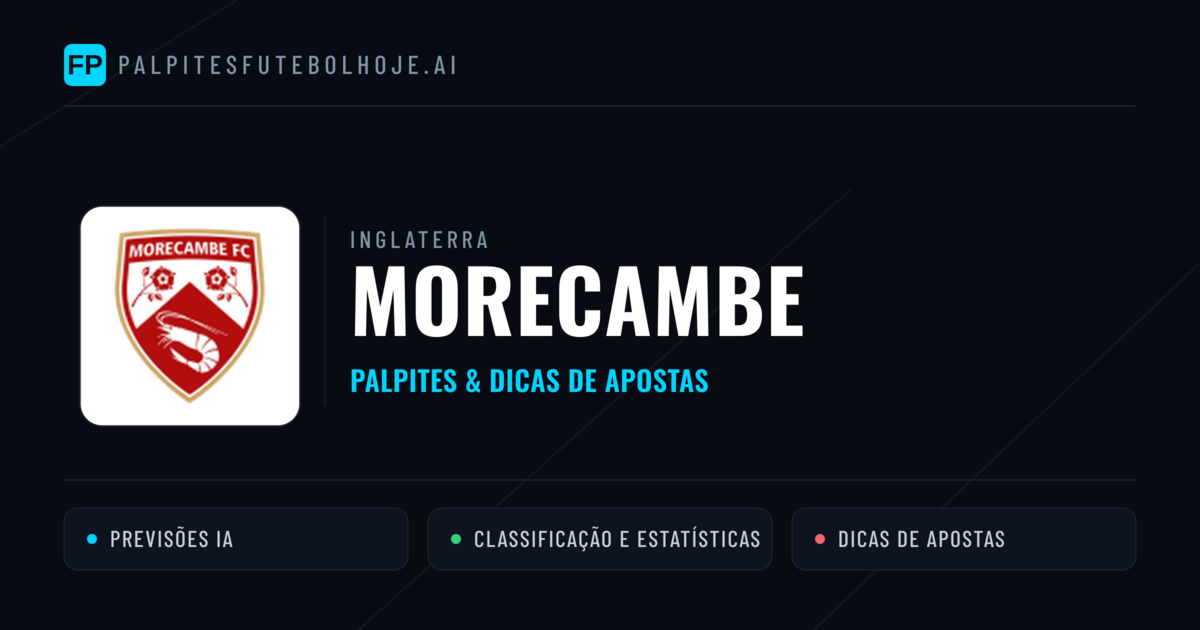 Morecambe Palpites & Estatísticas