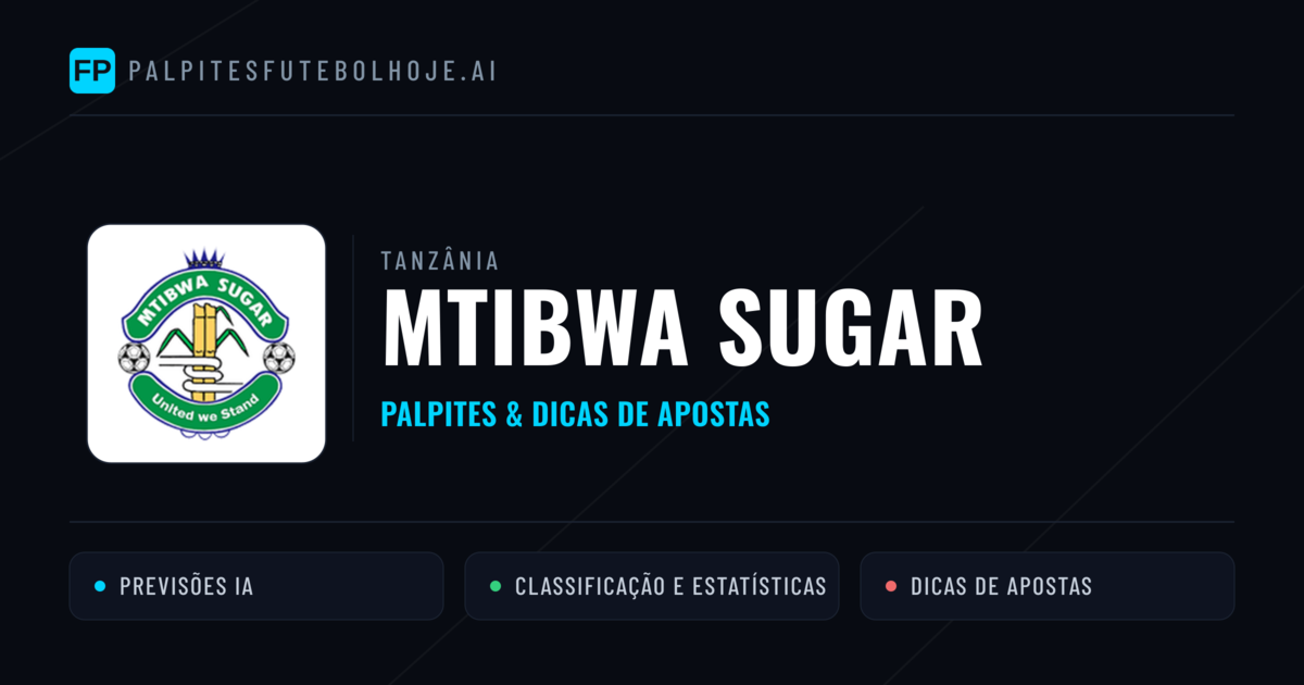 Mtibwa Sugar Palpites & Estatísticas