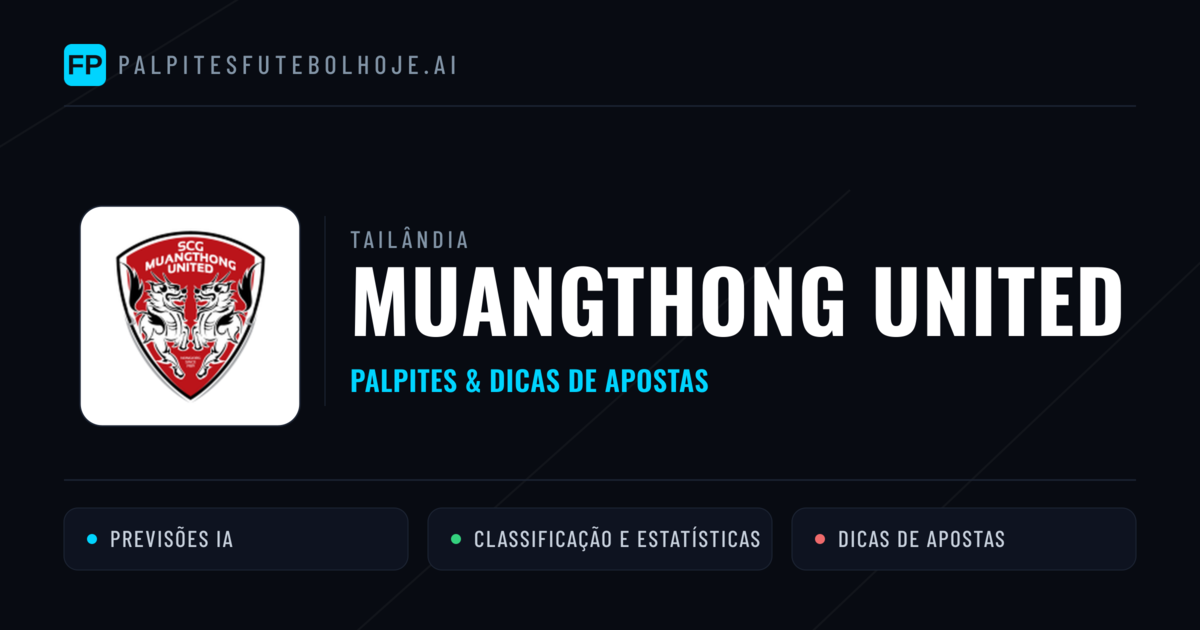 Muangthong United Palpites & Estatísticas