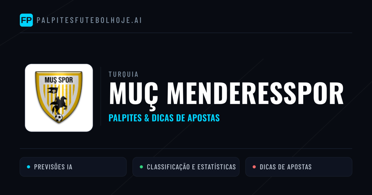 Muç Menderesspor Palpites & Estatísticas