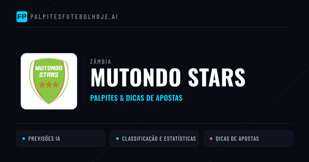Mutondo Stars Palpites & Estatísticas