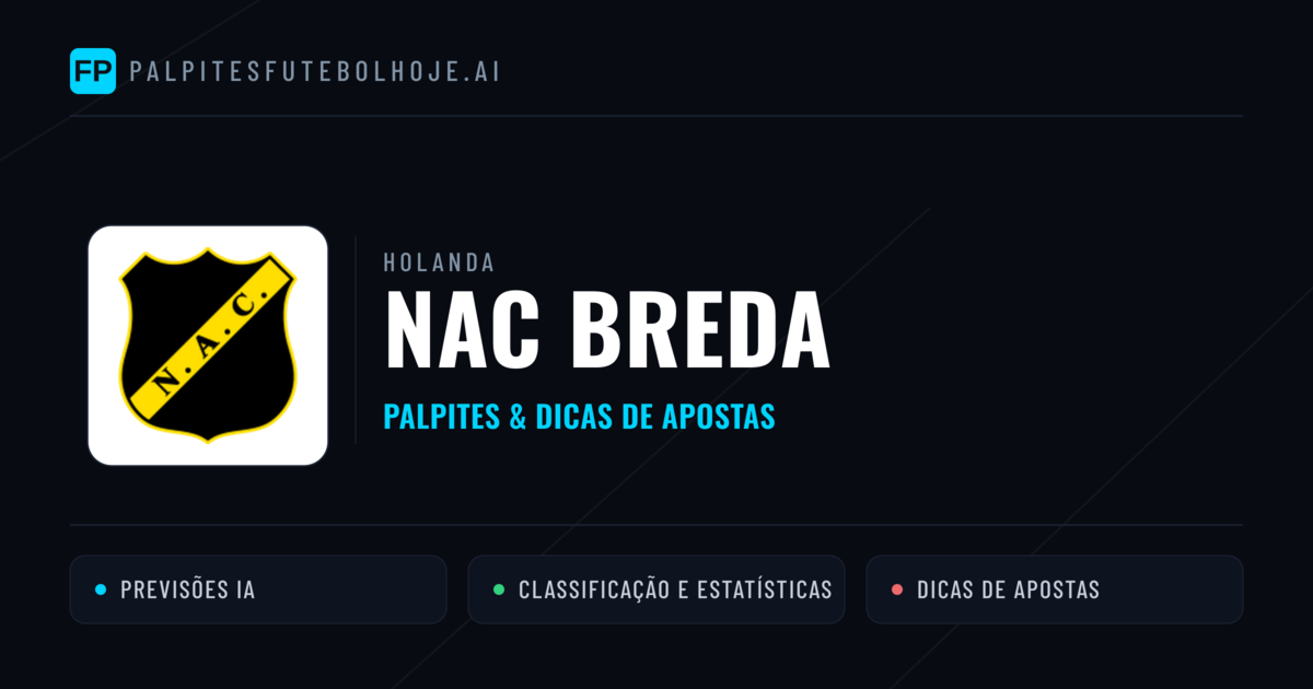 NAC Breda Palpites & Estatísticas