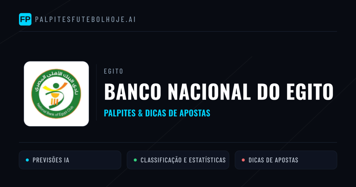 Banco Nacional do Egito Palpites & Estatísticas