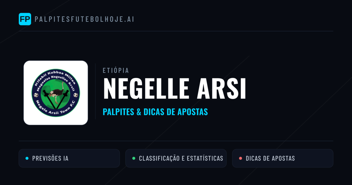 Negelle Arsi Palpites & Estatísticas