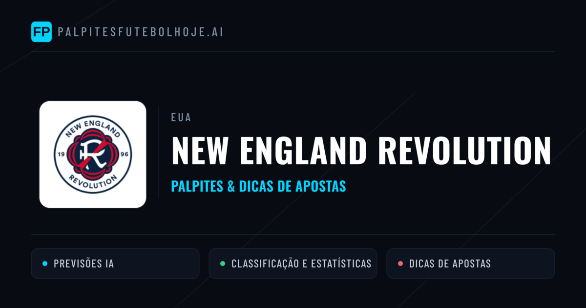 New England Revolution Palpites & Estatísticas