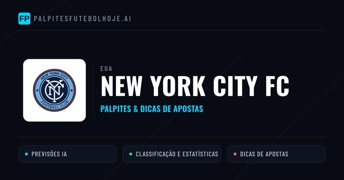 New York City FC Palpites & Estatísticas