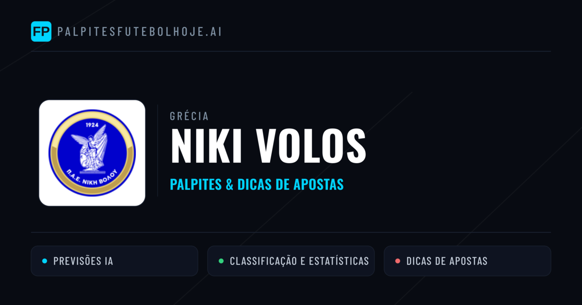 Niki Volos Palpites & Estatísticas