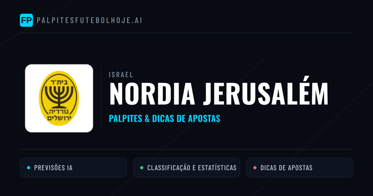 Nordia Jerusalém Palpites & Estatísticas