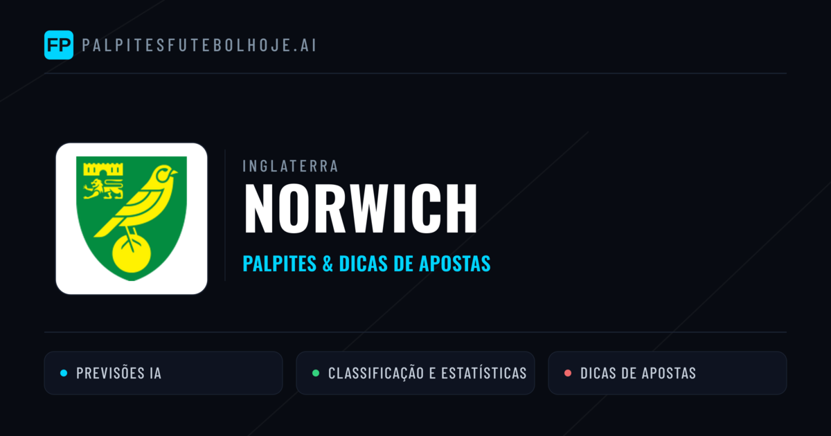 Norwich Palpites & Estatísticas