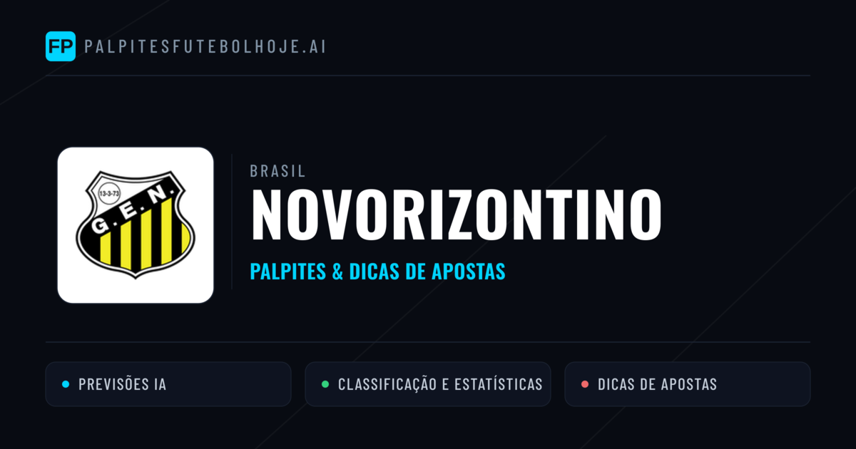 Novorizontino Palpites & Estatísticas