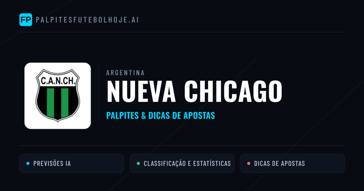 Nueva Chicago Palpites & Estatísticas
