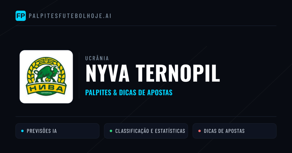 Nyva Ternopil Palpites & Estatísticas