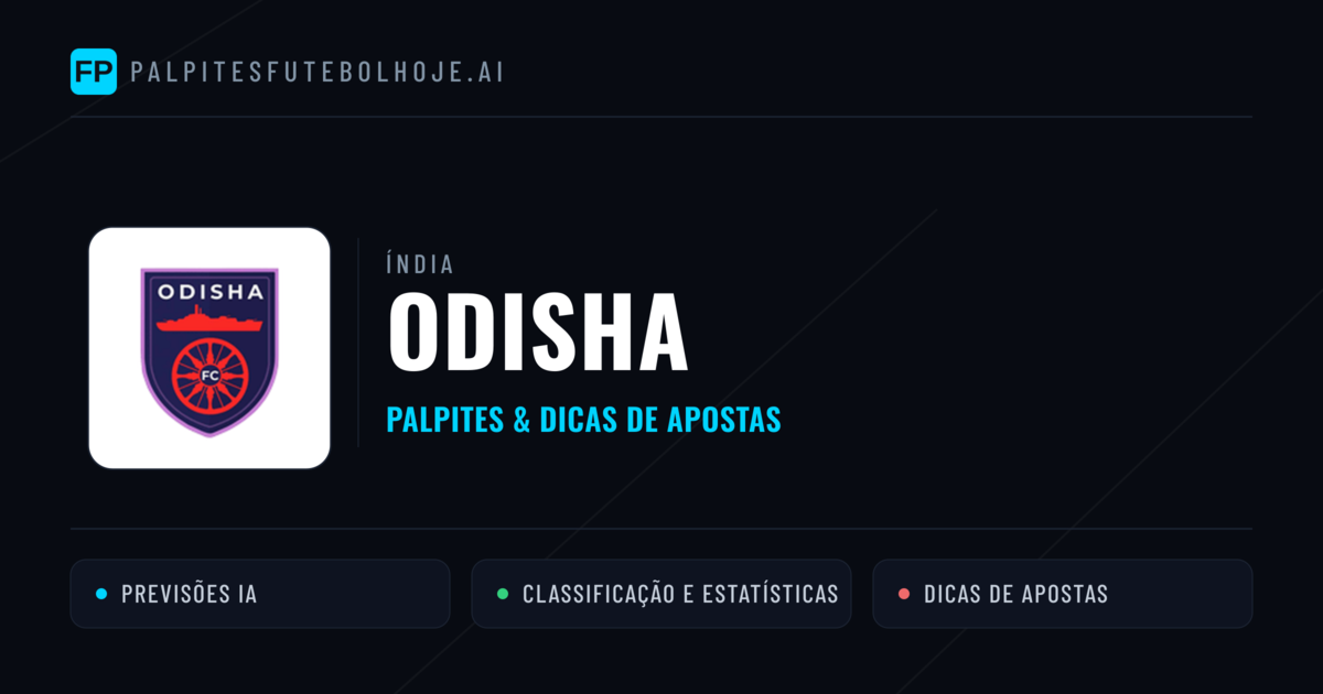 Odisha Palpites & Estatísticas