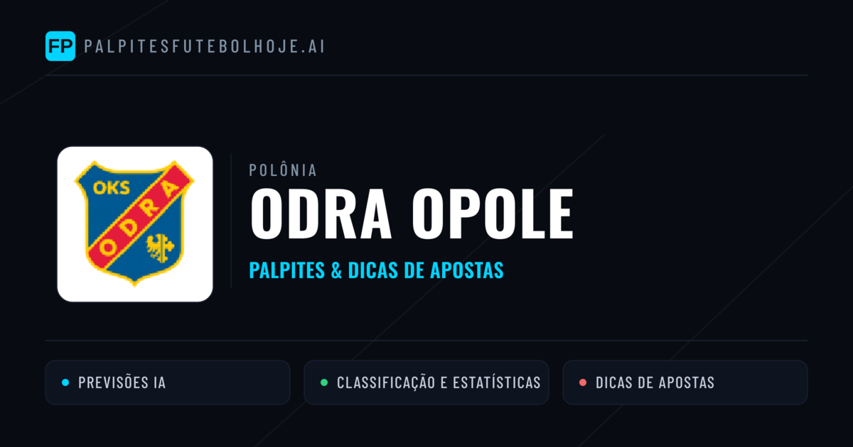 Odra Opole Palpites & Estatísticas