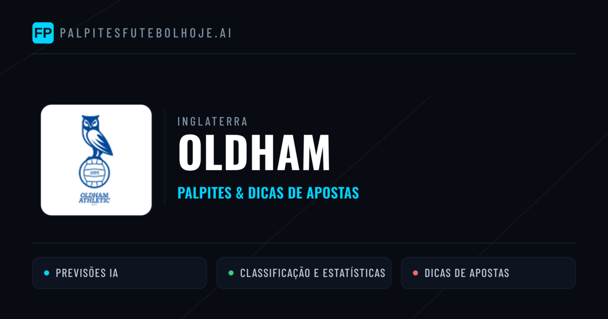 Oldham Palpites & Estatísticas
