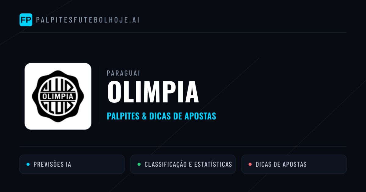 Olimpia Palpites & Estatísticas