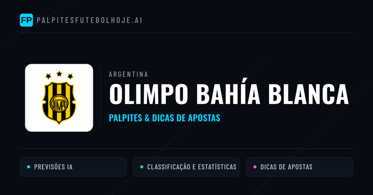 Olimpo Bahía Blanca Palpites & Estatísticas