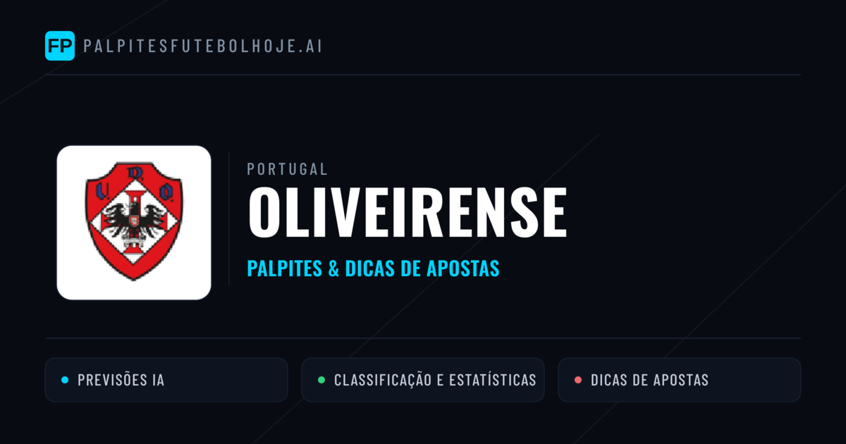 Oliveirense Palpites & Estatísticas