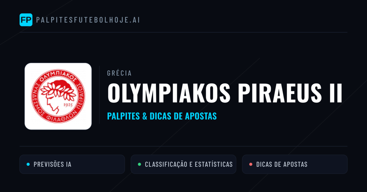 Olympiakos Piraeus II Palpites & Estatísticas
