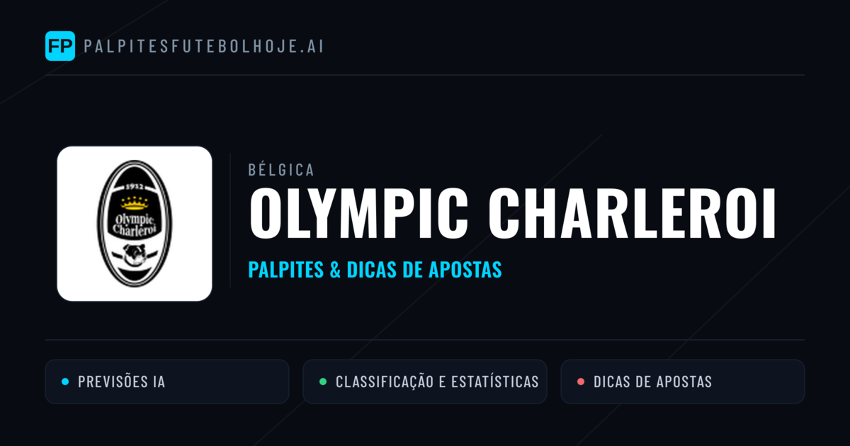 Olympic Charleroi Palpites & Estatísticas