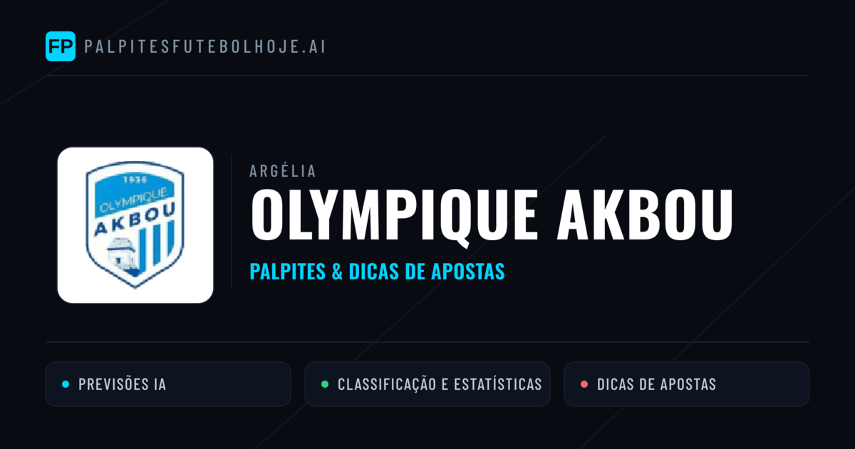 Olympique Akbou Palpites & Estatísticas
