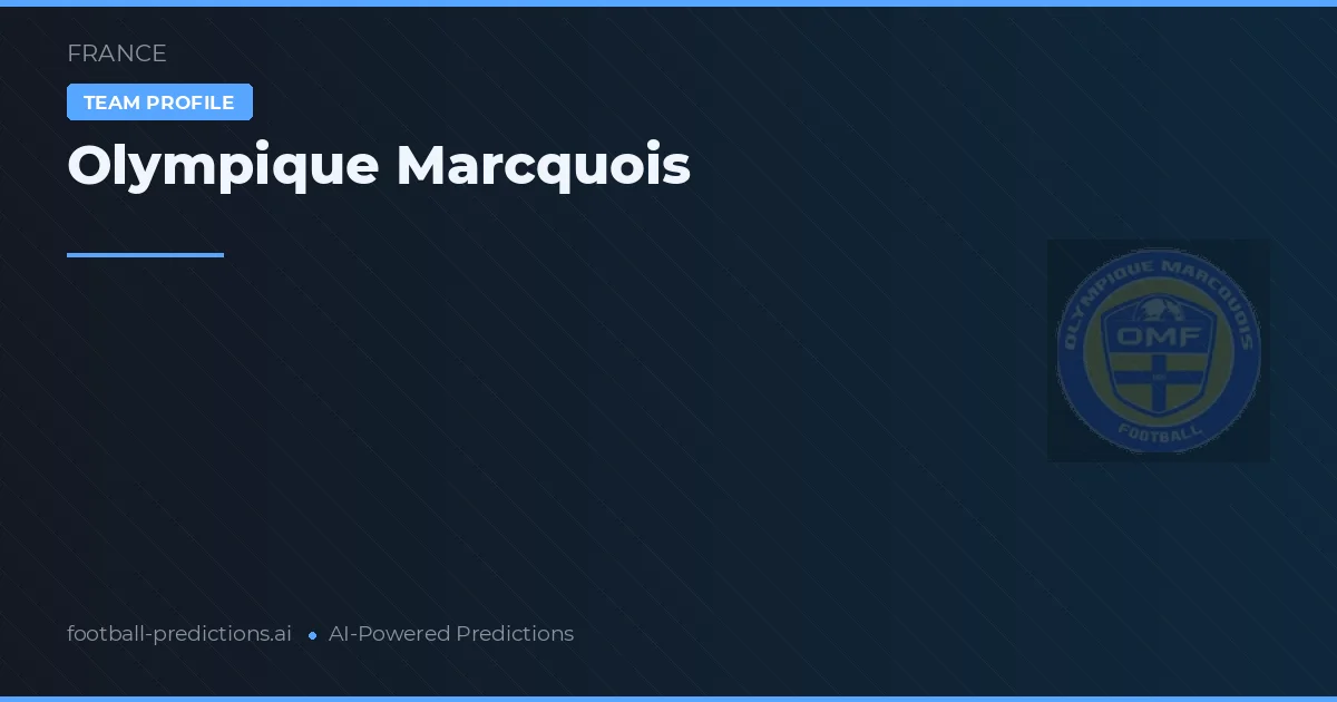 Olympique de Marcq Palpites & Estatísticas