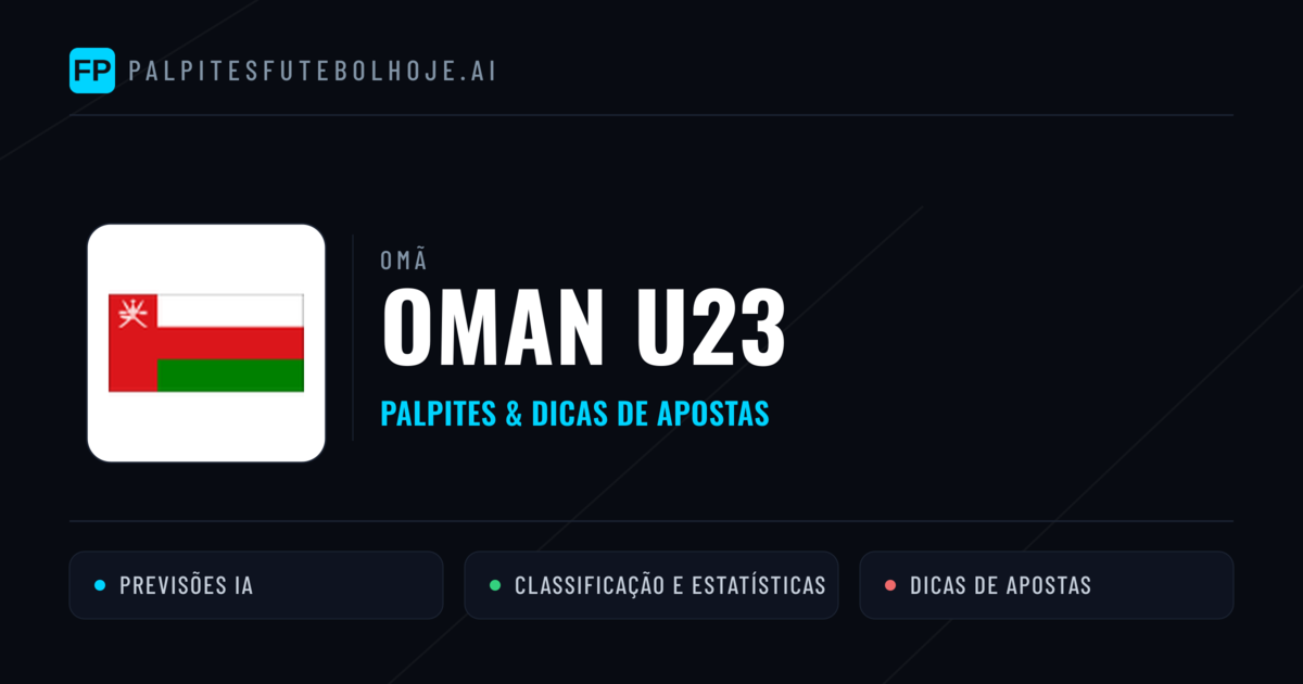 Oman U23 Palpites & Estatísticas