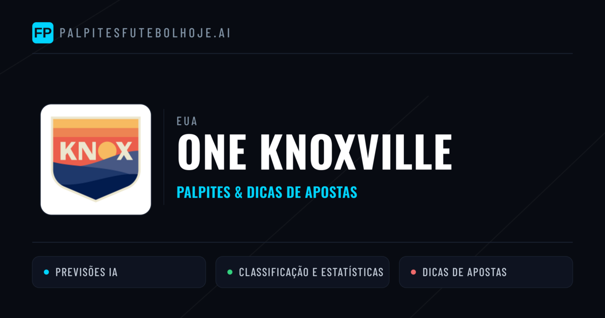 One Knoxville Palpites & Estatísticas