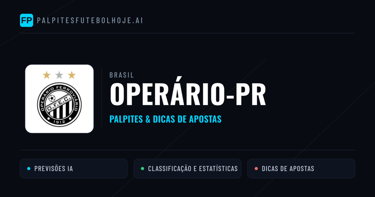Operário-PR Palpites & Estatísticas