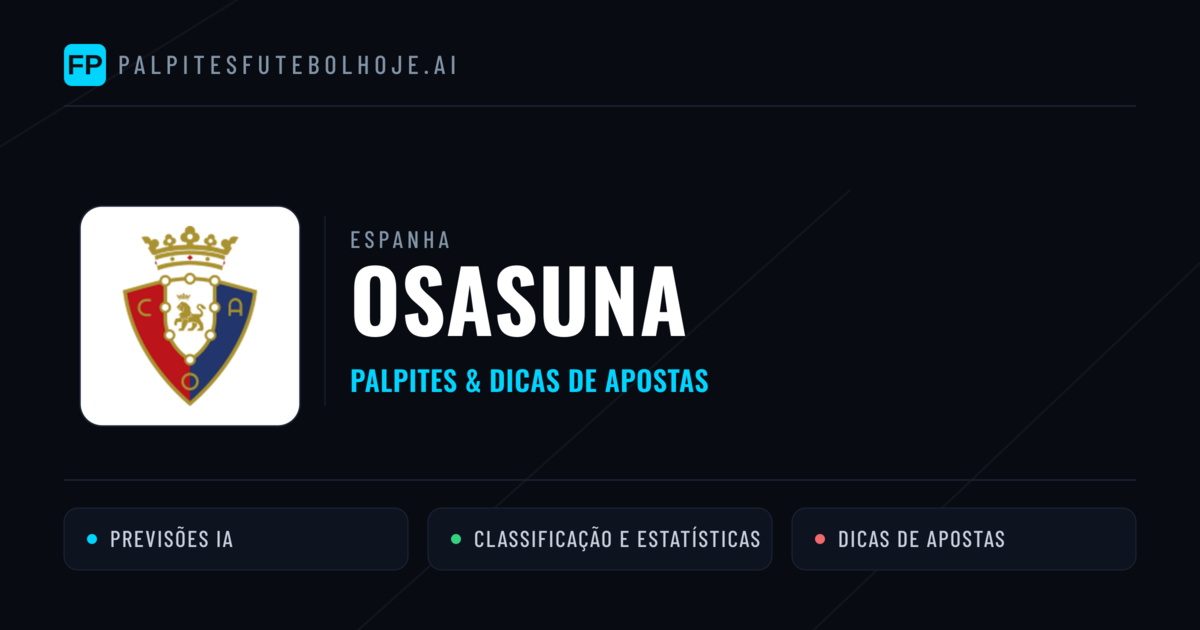 Osasuna Palpites & Estatísticas