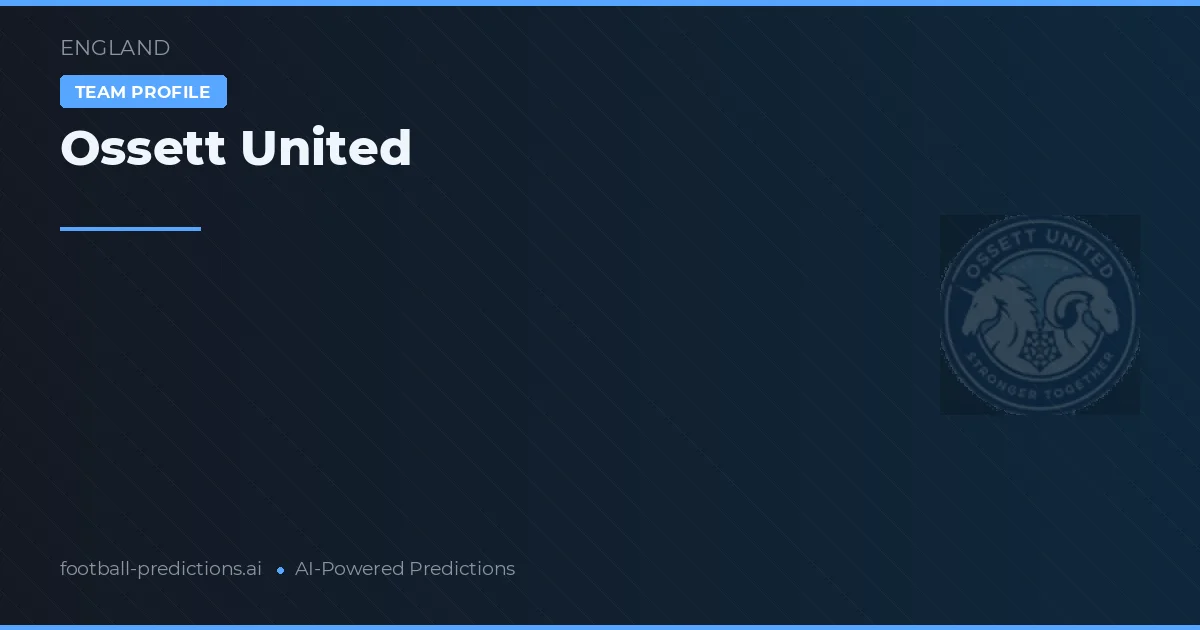 Ossett United Palpites & Estatísticas