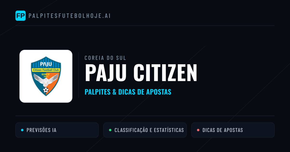 Paju Citizen Palpites & Estatísticas