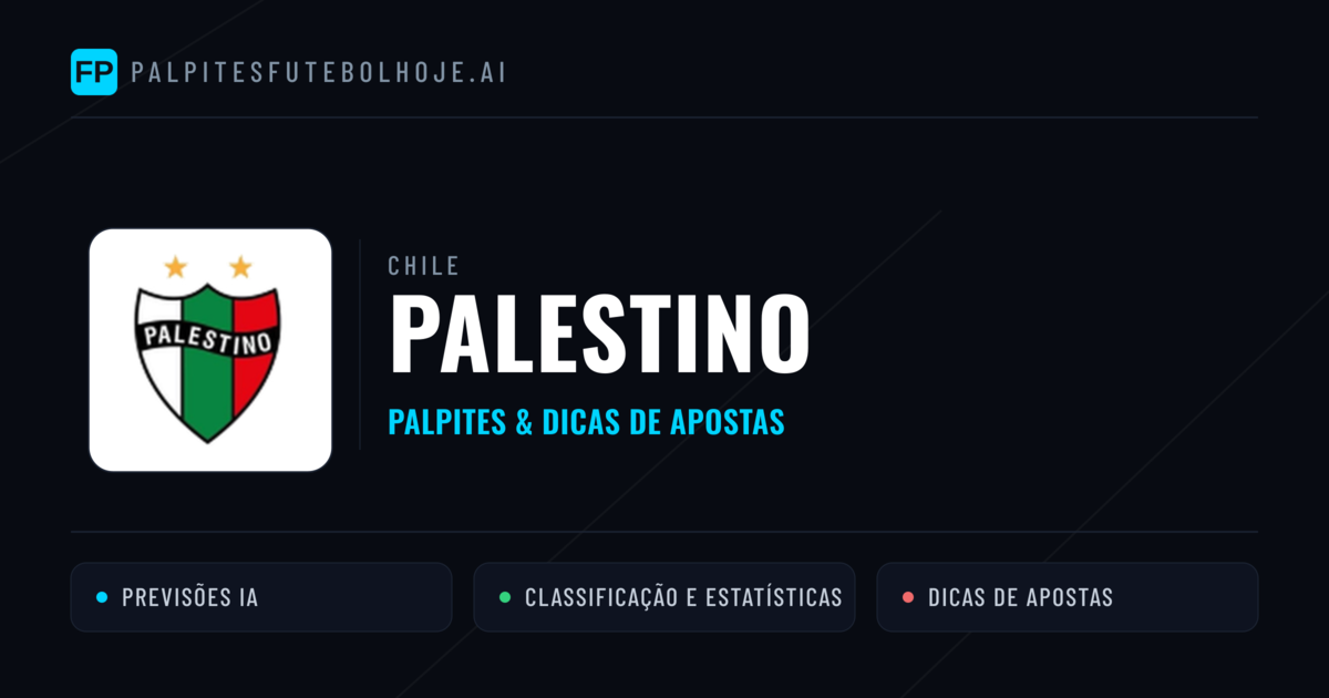 Palestino Palpites & Estatísticas