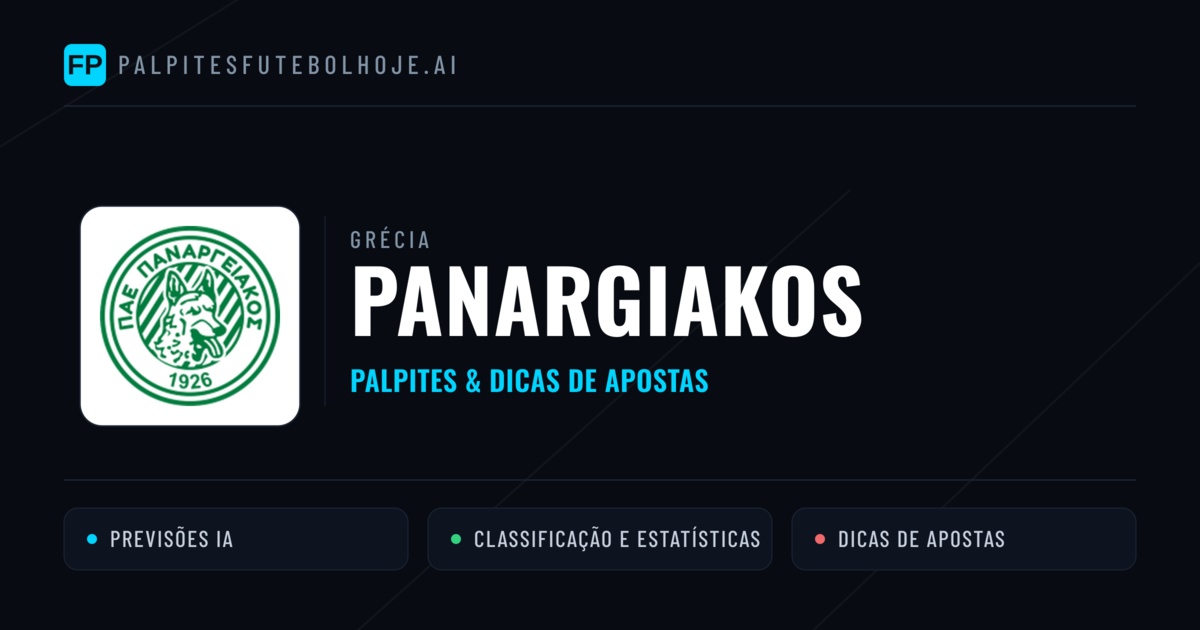 Panargiakos Palpites & Estatísticas