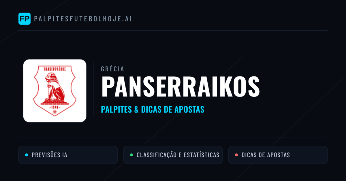 Panserraikos Palpites & Estatísticas