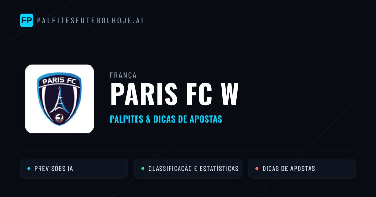 Paris FC W Palpites & Estatísticas