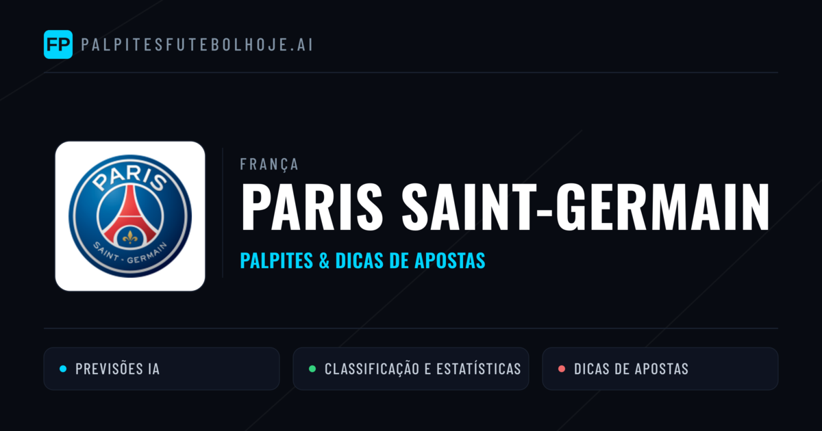 Paris Saint-Germain Palpites & Estatísticas