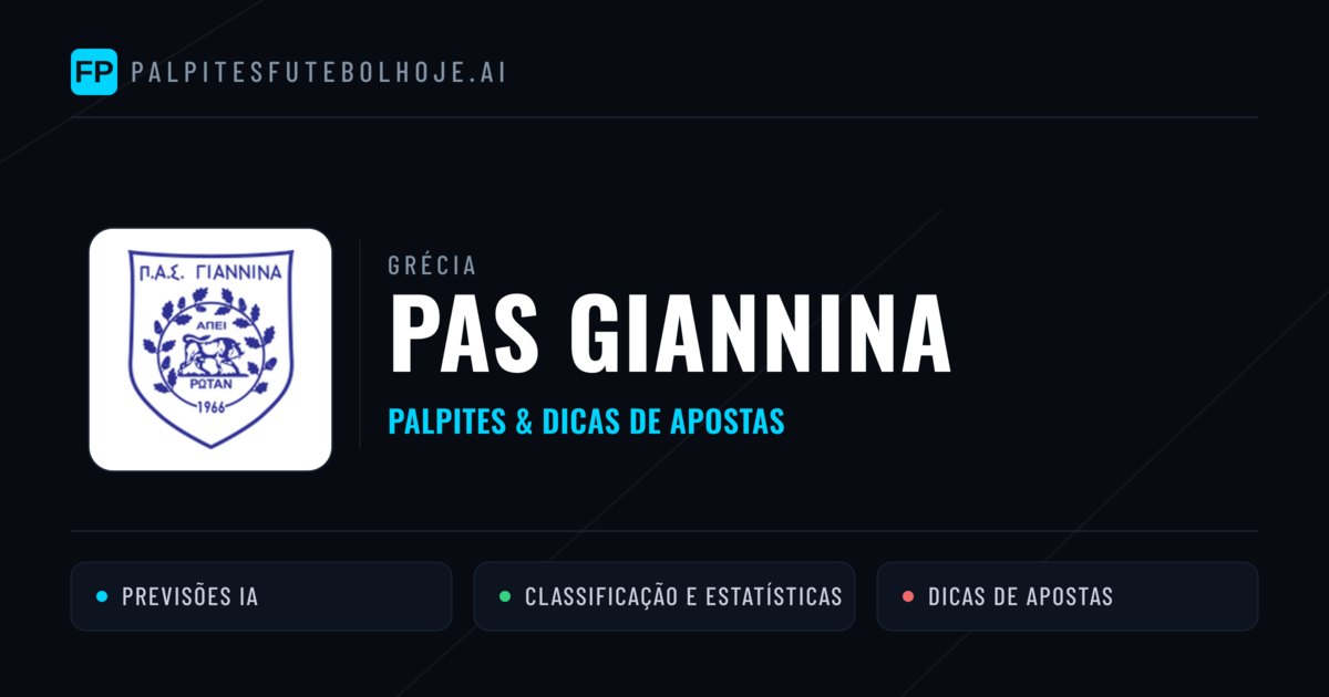 PAS Giannina Palpites & Estatísticas