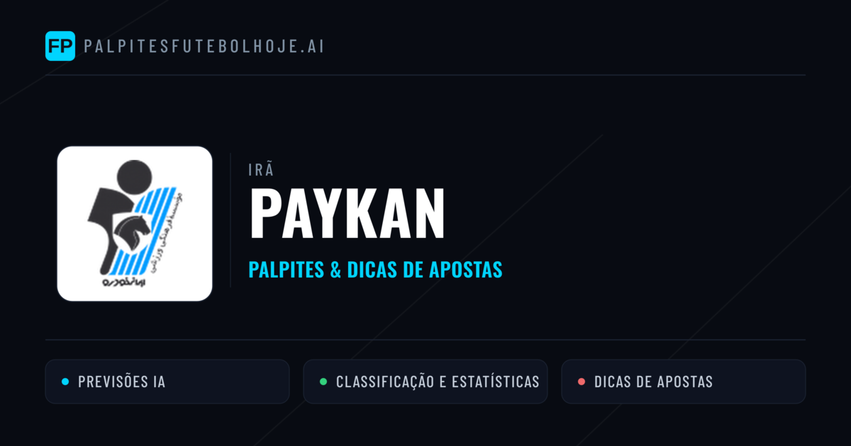 Paykan Palpites & Estatísticas