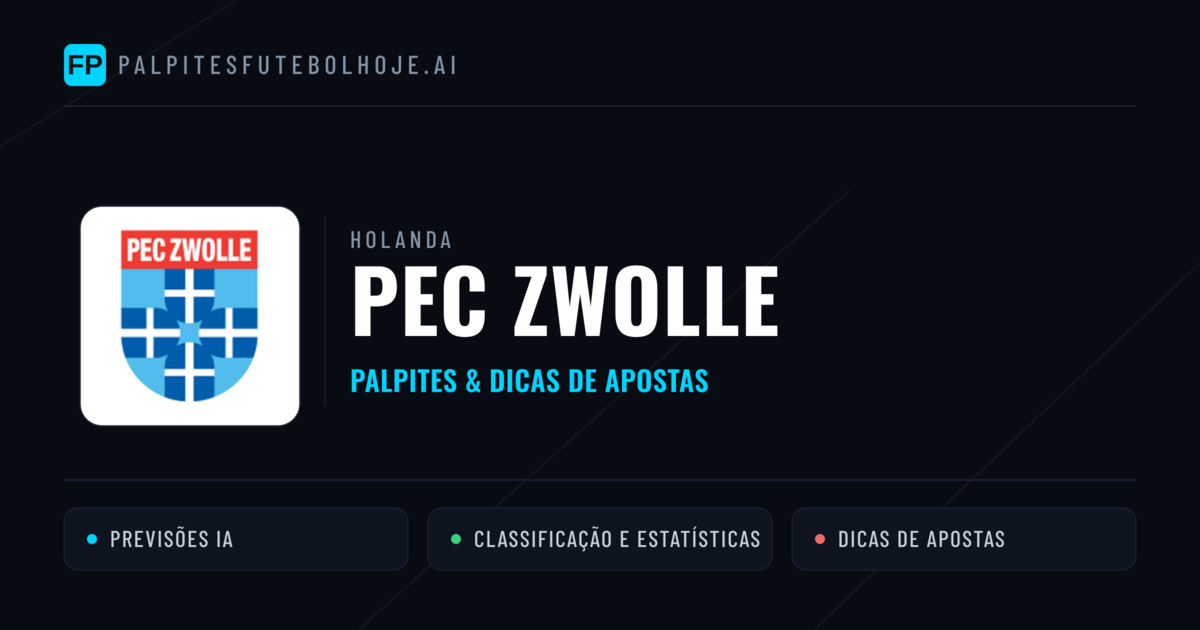 PEC Zwolle Palpites & Estatísticas