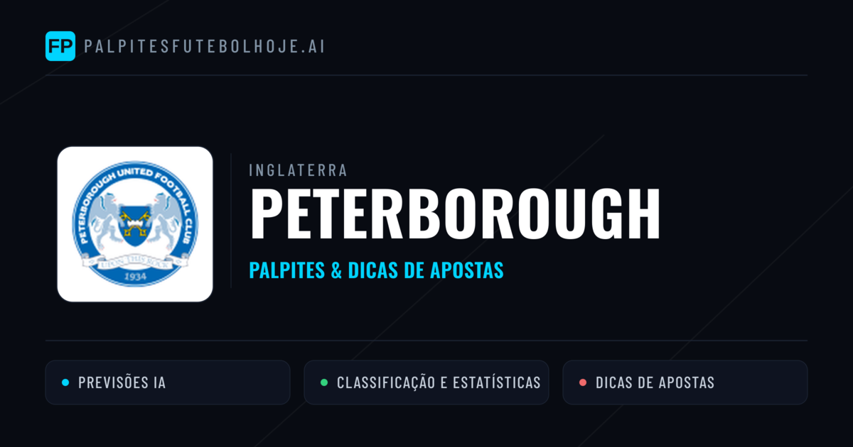 Peterborough Palpites & Estatísticas