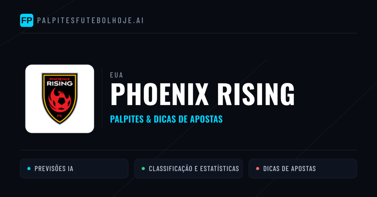 Phoenix Rising Palpites & Estatísticas