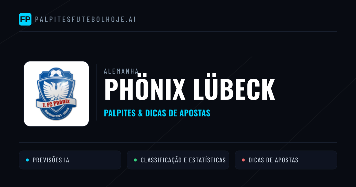 Phönix Lübeck Palpites & Estatísticas