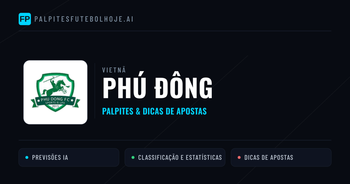 Phú Đông Palpites & Estatísticas