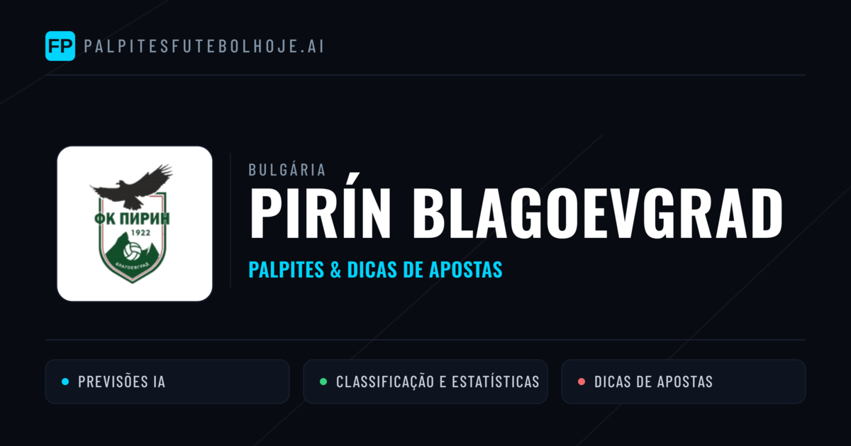 Pirín Blagoevgrad Palpites & Estatísticas
