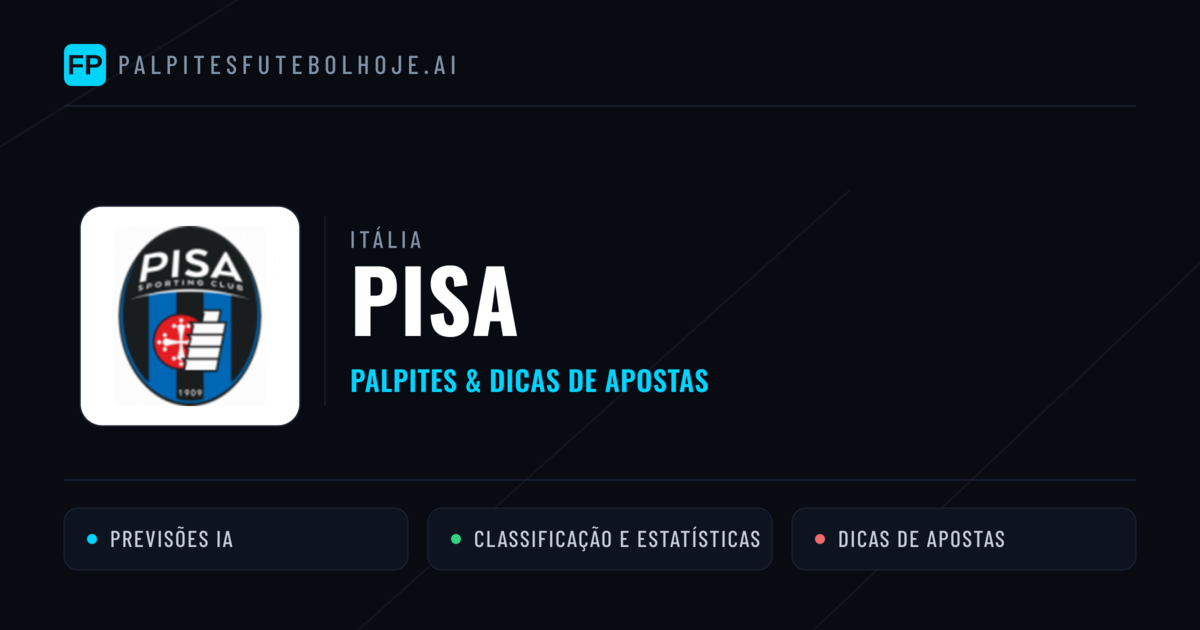 Pisa Palpites & Estatísticas